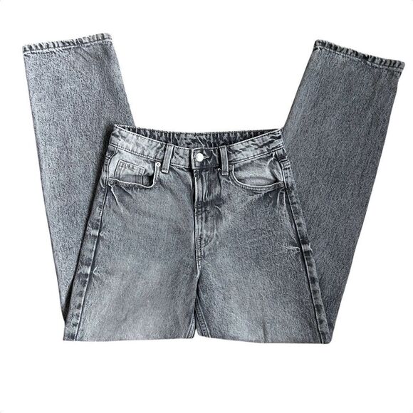 & Denim Classic Light Gray Wash Straight-Leg Jeans Size 2 - Picture 5 of 8